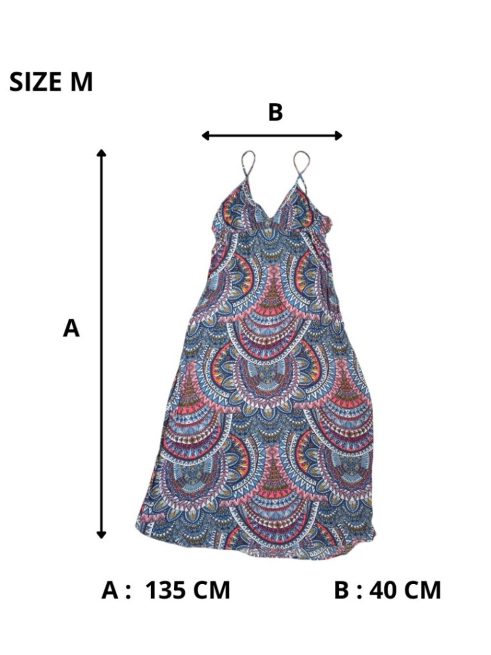 Billabong Printed Halter Mini Dress Size M – Boho Tribal Sleeveless Summer Dress - Picture 8 of 8